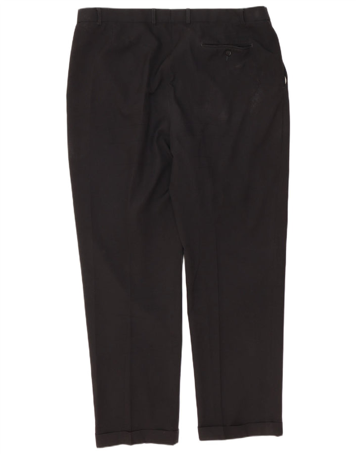 Marks & Spencer Pantalon de costume pour homme W40 L33 Noir Polyester
