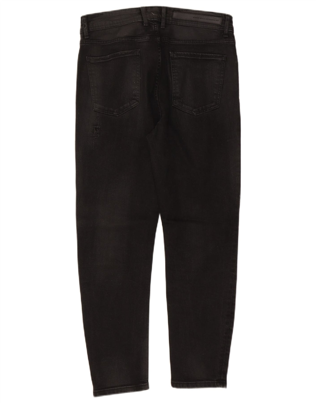 Zara Jean slim vieilli pour homme EU 42 Large W32 L26 Noir