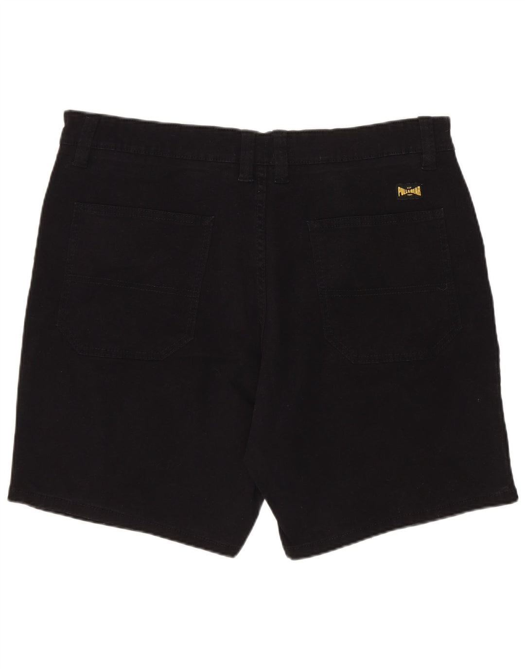 Pull & Bear Short en jean pour homme EU 44 Large W34 Noir Coton