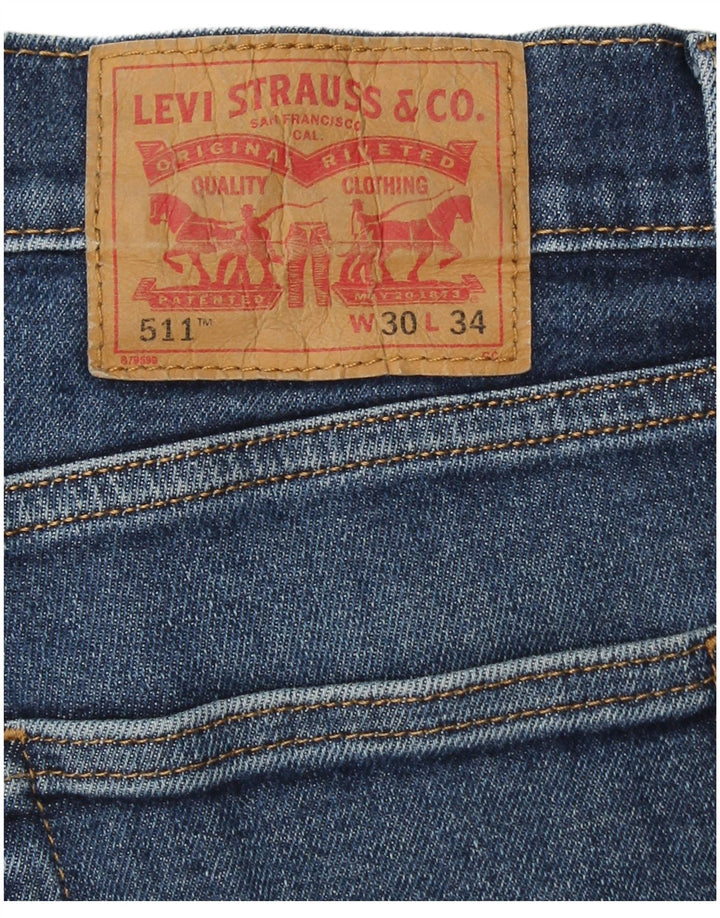 LEVI'S Jean Slim 511 Femme W30 L26 Bleu Coton