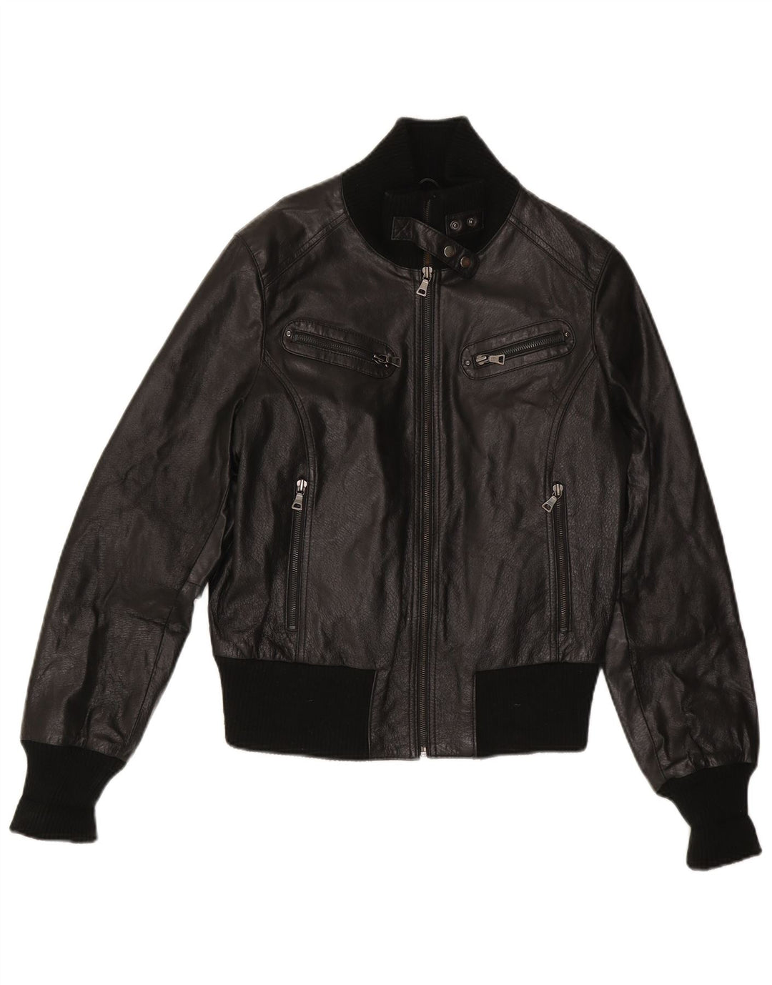 Conbipel Veste en cuir courte pour femme IT 48 XL Noir