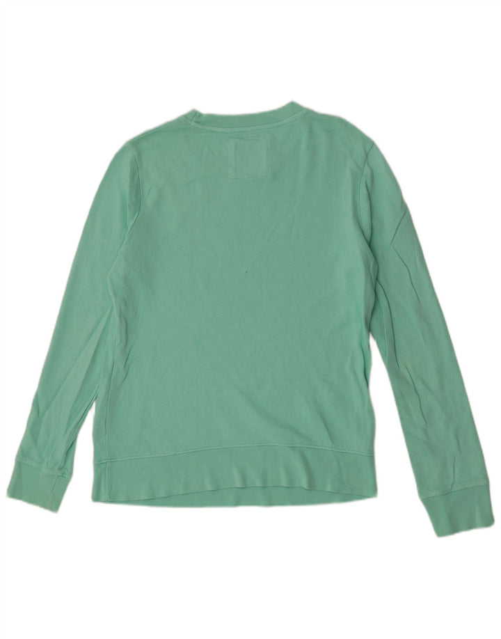 Crew Clothing Haut surdimensionné à manches longues pour femme UK 8 Small Vert Coton