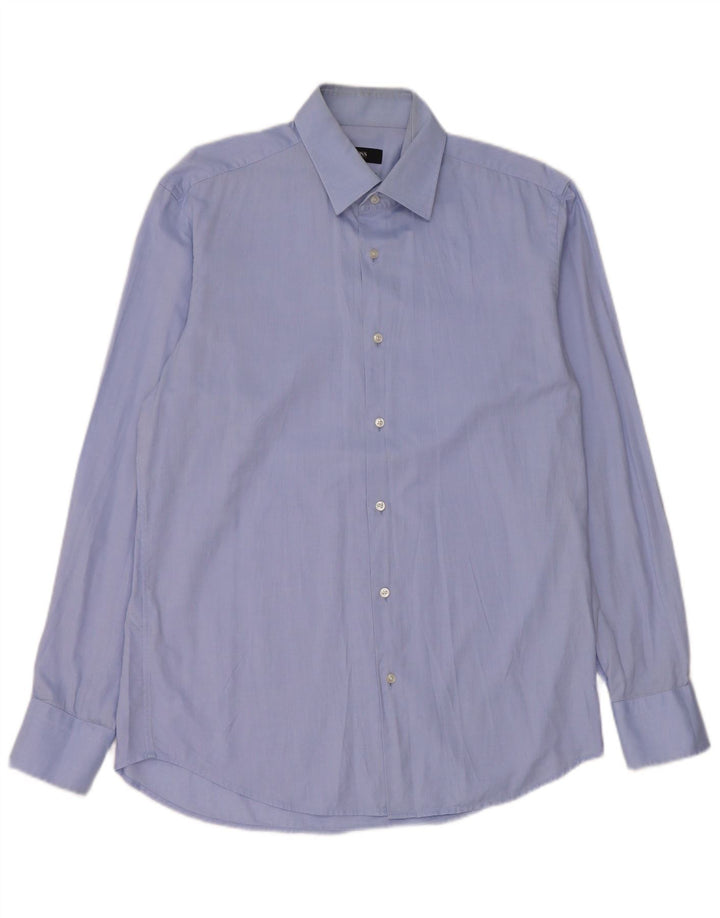 Hugo Boss Chemise Regular Fit Homme Taille 39 Bleu Moyen Coton