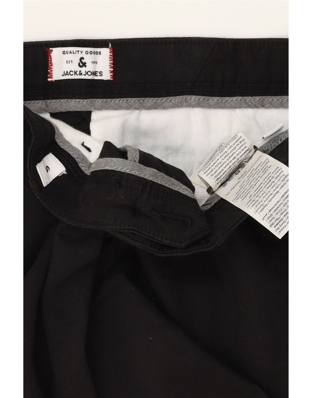 Jack & Jones Short Chino Homme Petit W29 Noir Coton