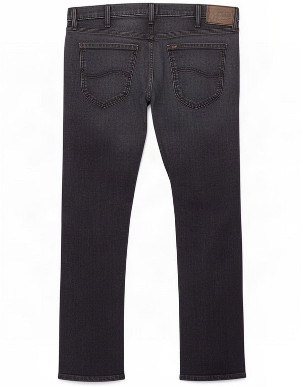 Lee Mens Daren Zip Fly Straight Jeans W36 L30 Bleu Coton