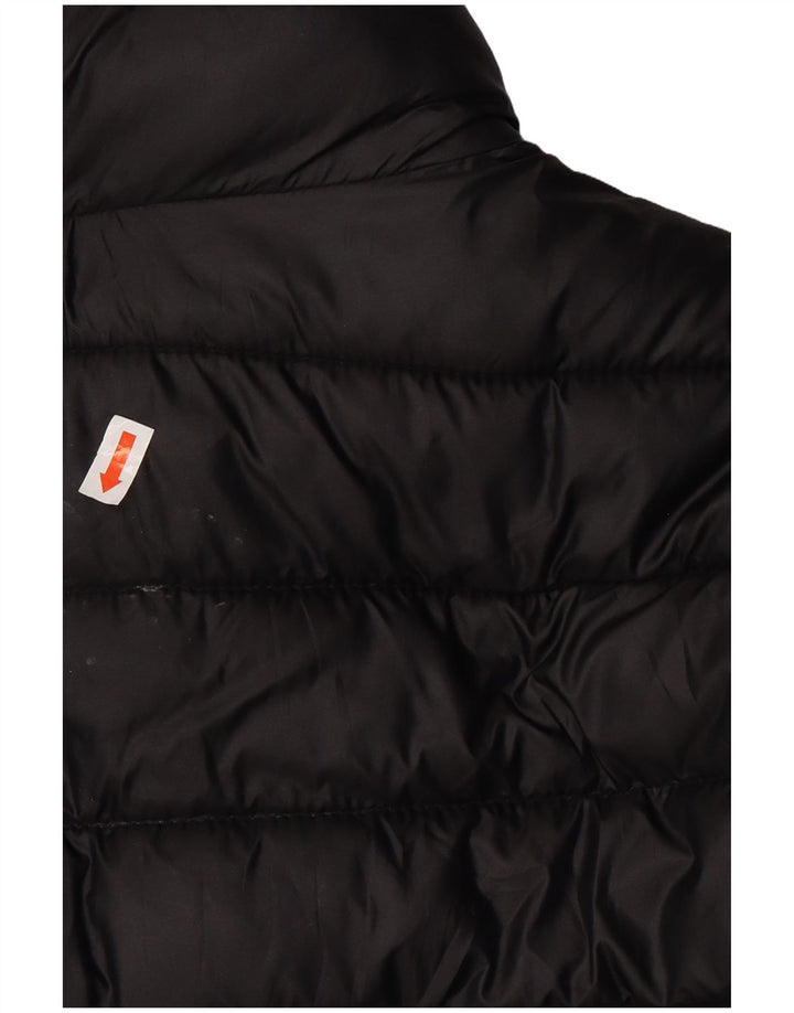 JACK WILLS Veste matelassée pour femme UK 12 Medium Noir Polyester