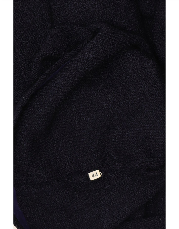 VINTAGE Womens A-Line Skirt IT 44 Medium W30 Navy Blue Colourblock Vintage Vintage and Second-Hand Vintage from Messina Hembry 