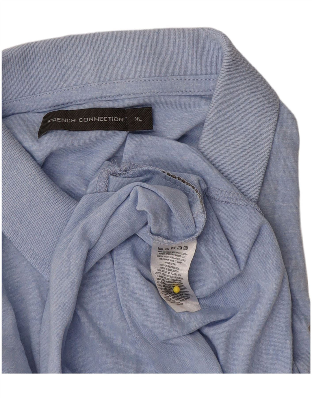 French Connection Polo Homme XL Bleu Coton