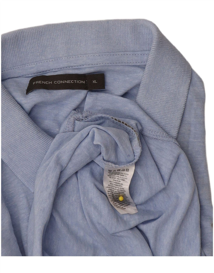 French Connection Polo Homme XL Bleu Coton