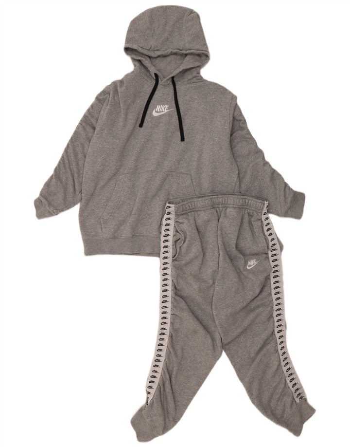 NIKE Survêtement complet graphique pour femme UK 14 Gris moyen en coton colour block