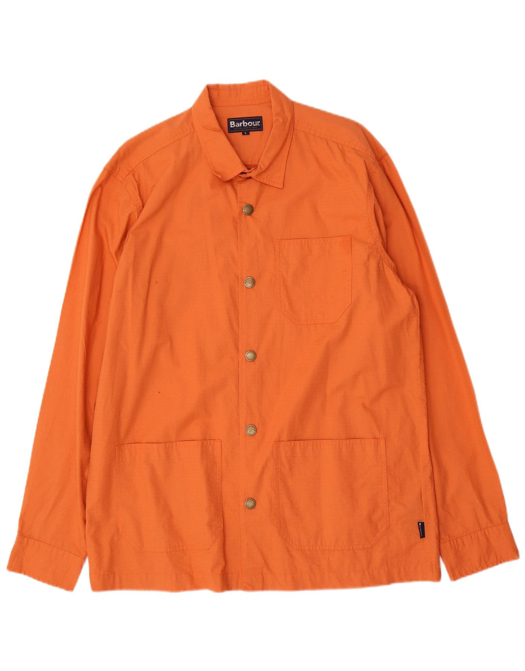 Barbour Veste utilitaire pour hommes UK 40 Grand coton orange
