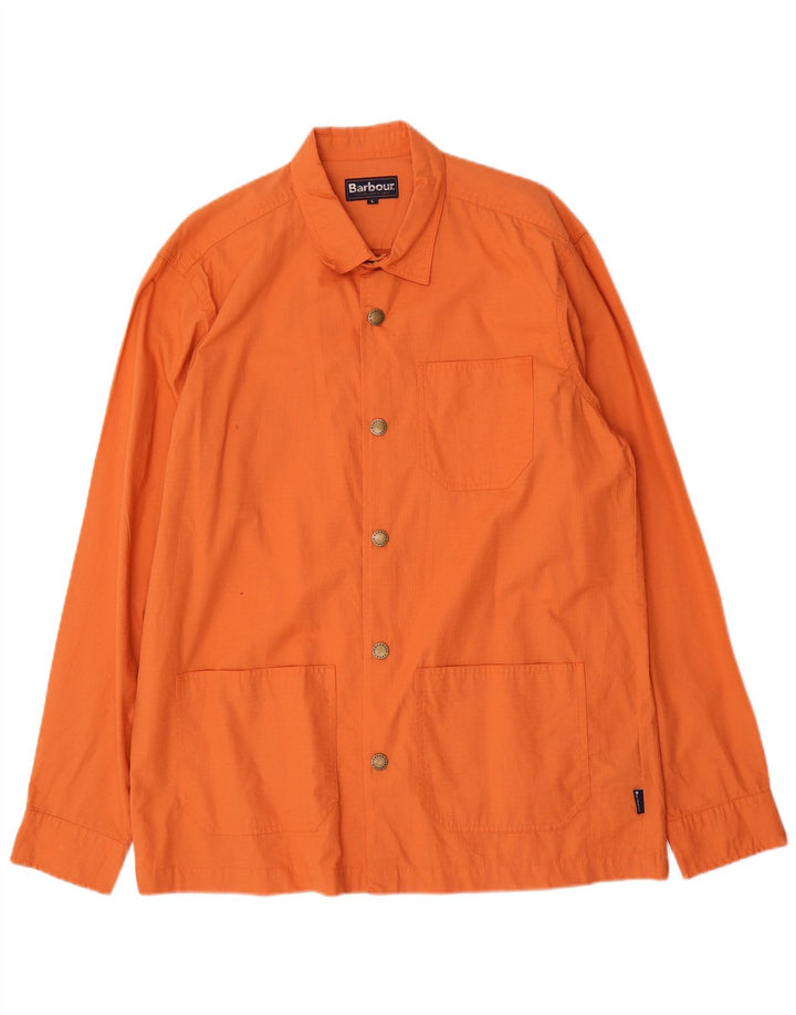 Barbour Veste utilitaire pour hommes UK 40 Grand coton orange