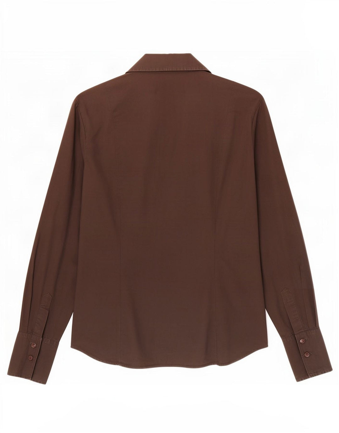 Benetton Chemise Pull Femme UK 14 Marron Moyen