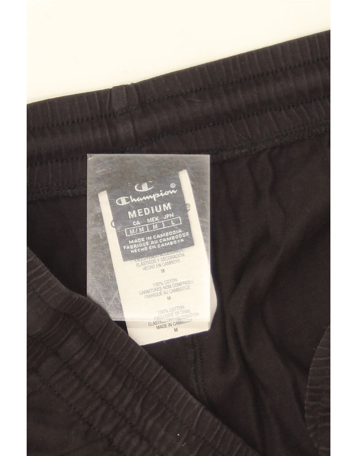 Champion Short de Sport Homme Coton Noir Moyen