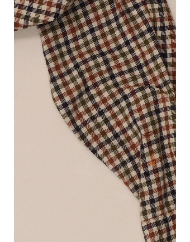 Massimo Dutti Chemise Homme Grand Carreau Multicolore Coton