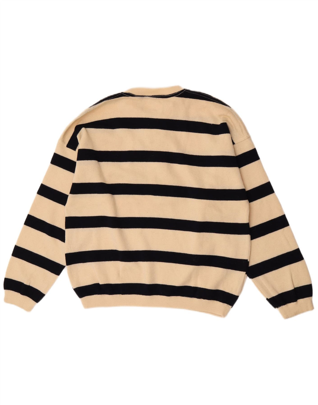 Armata Di Mare Pull à col boutonné pour homme Blanc cassé rayé