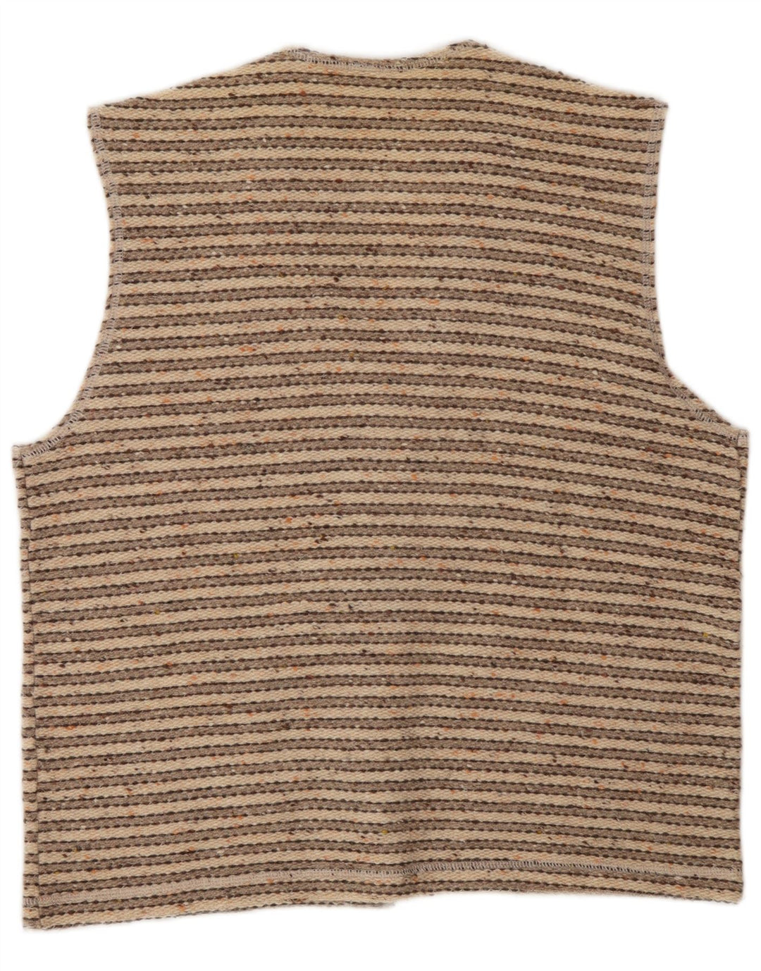 Wit Boy Cardigan sans manches pour homme en laine à rayures beiges