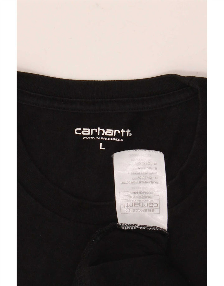 Carhartt T-shirt graphique pour hommes, grand, en coton noir