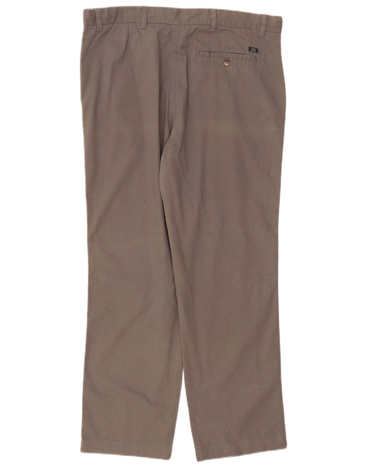 Marks & Spencer Pantalon Chino Coupe Regular Homme W40 L31 Gris Coton