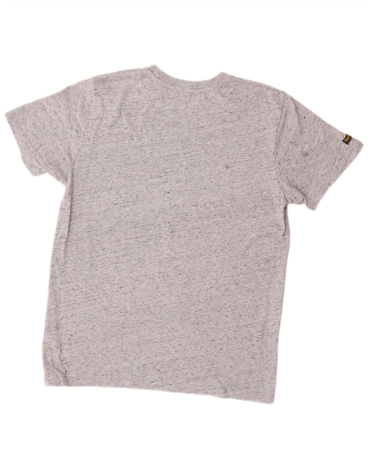 SUPERDRY T-Shirt Graphique Homme Gris Moyen Moucheté Coton