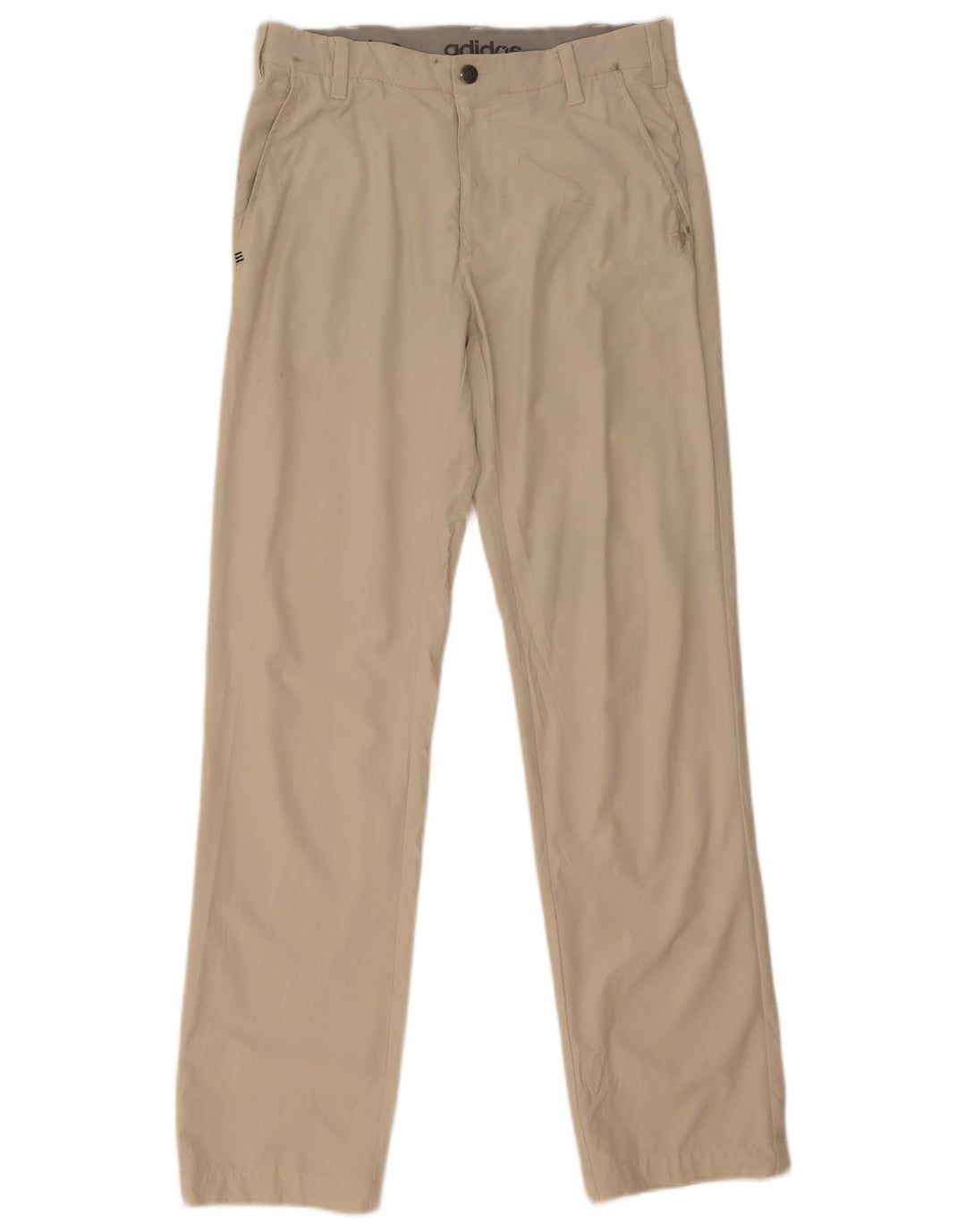 Adidas Pantalon Chino Droit Homme W30 L32 Beige Polyester