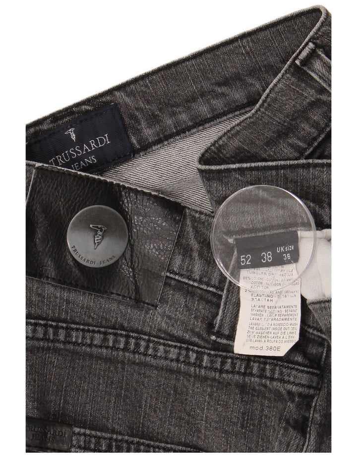 TRUSSARDI Jean Droit W36 L29 Gris Coton Homme