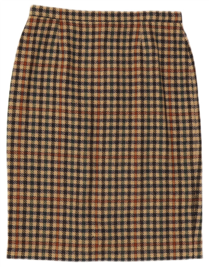 jupe crayon femme vintage W30 Pied-de-poule brun moyen