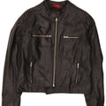 Basile Veste en cuir pour homme UK 38 Medium Noir