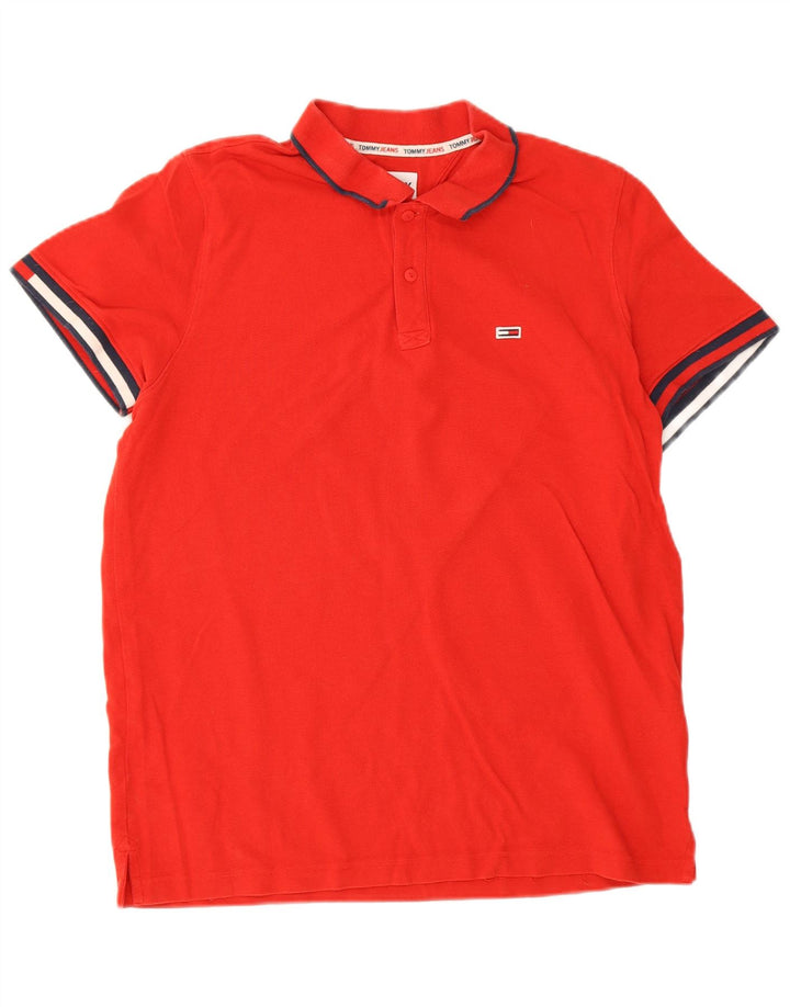 Tommy Hilfiger Polo Homme Grand Rouge Coton