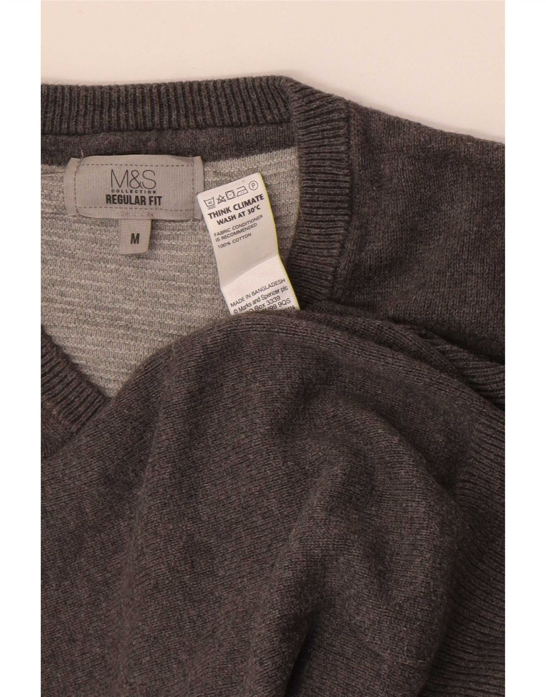 Marks & Spencer Débardeur Regular Fit Homme Coton Gris Moyen