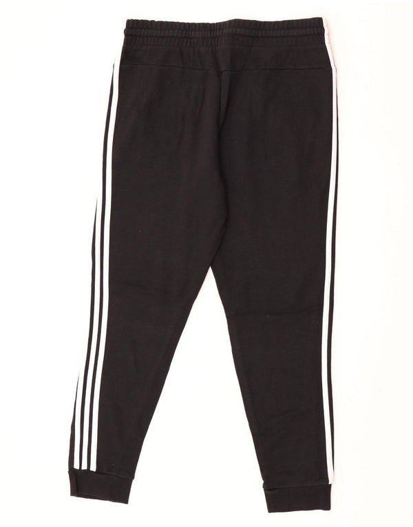 Adidas Womens Tracksuit Trousers Joggers UK 16/18 Large  Black Cotton