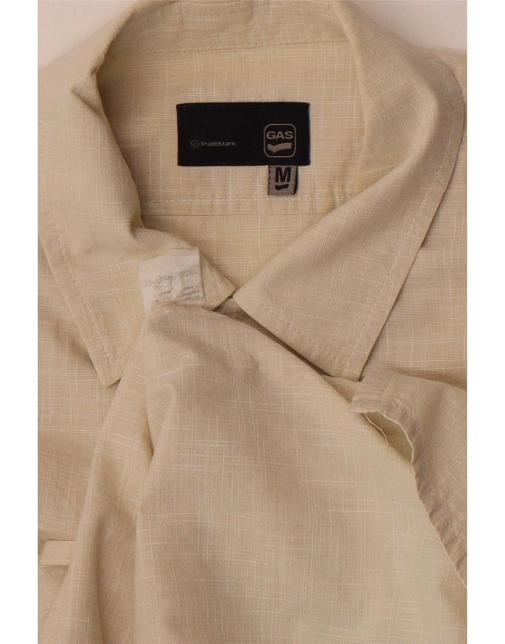 Chemise Homme Gas Coton Beige Moyen