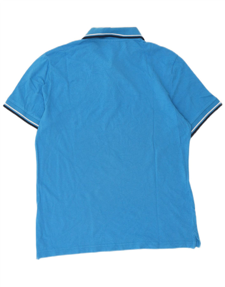 Diadora Polo Homme Large Bleu Rayé Coton