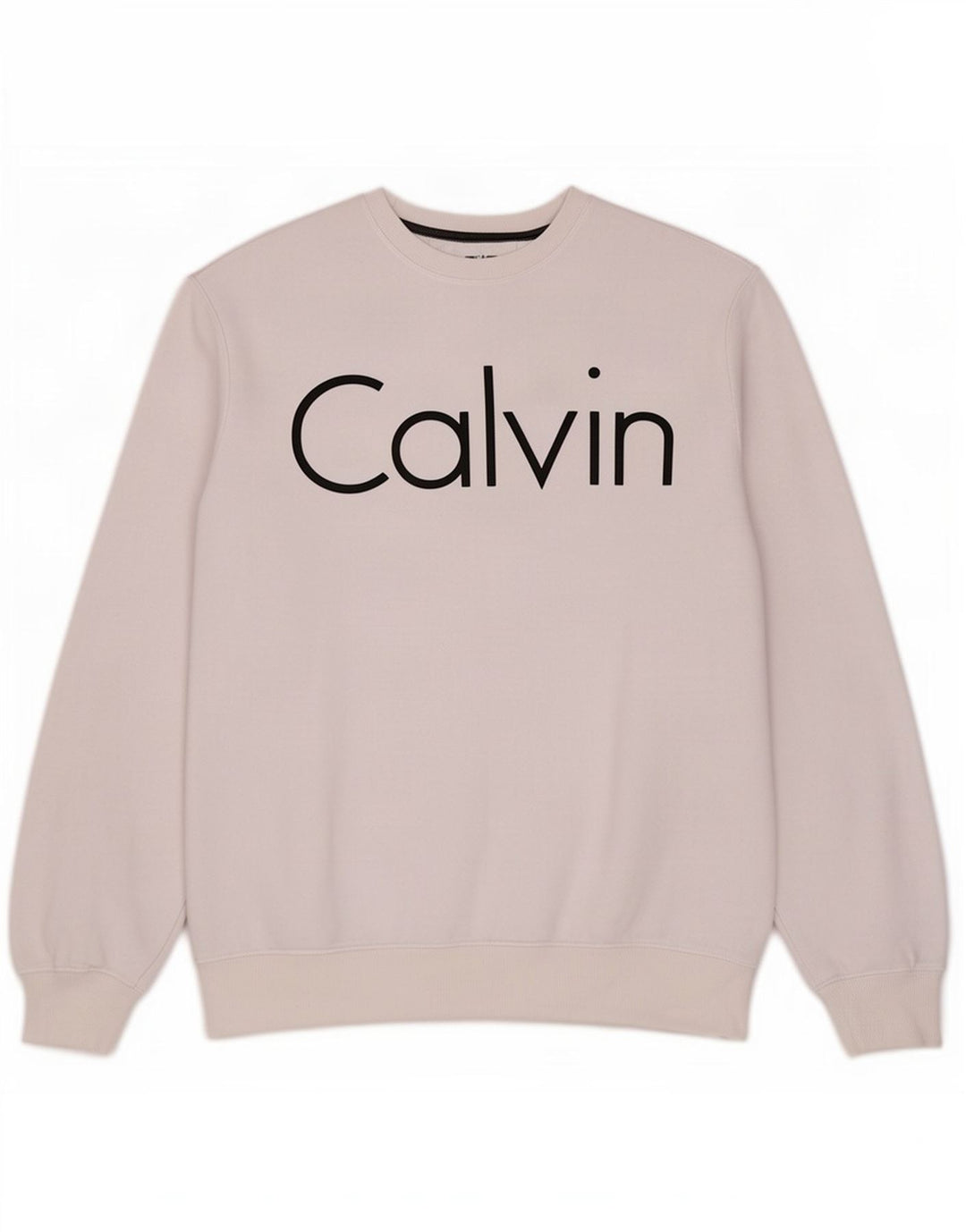 Calvin Klein Sweat-shirt graphique pour homme en coton blanc moyen