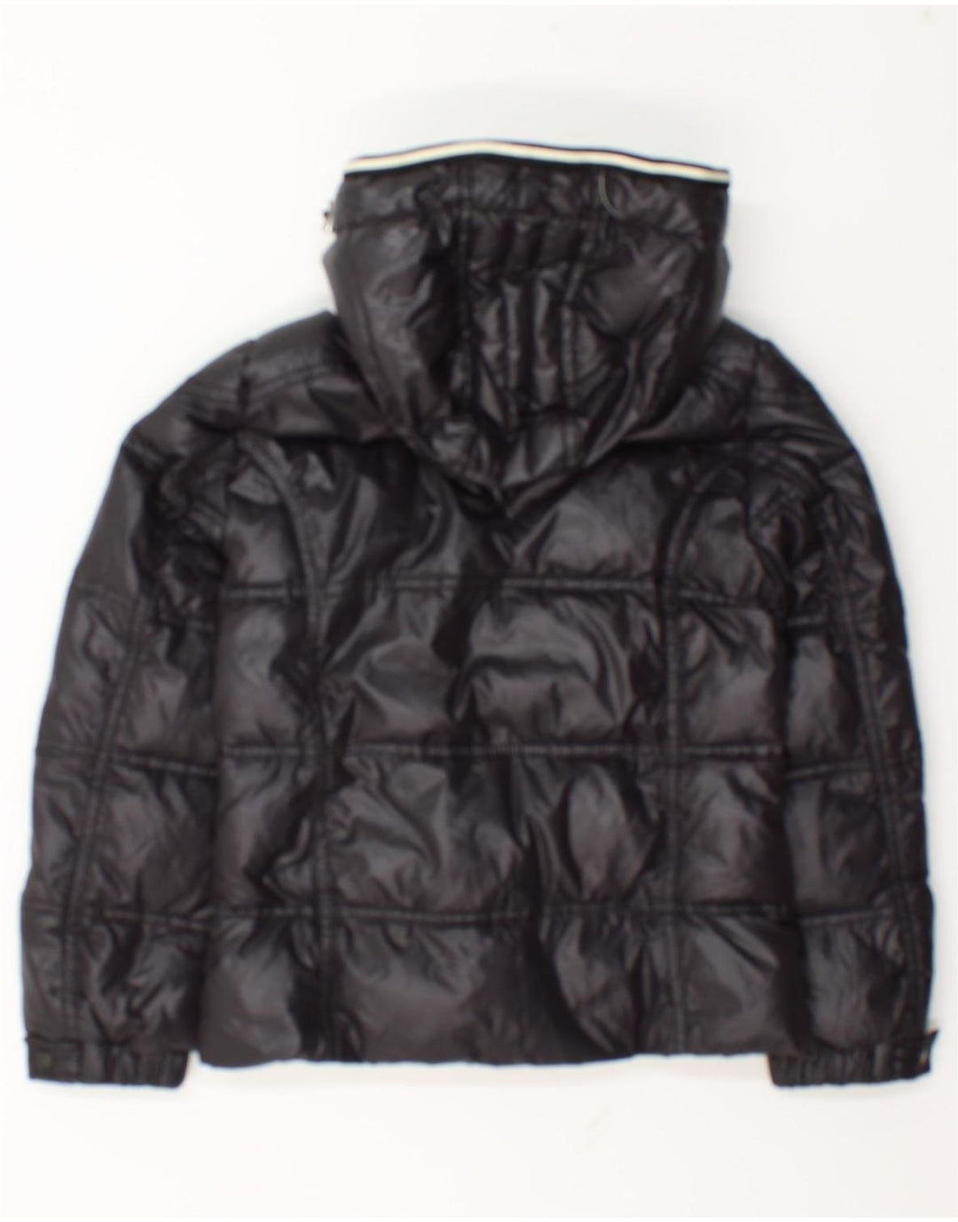 Moncler Veste matelassée à capuche pour fille 9-10 ans en polyamide bleu marine