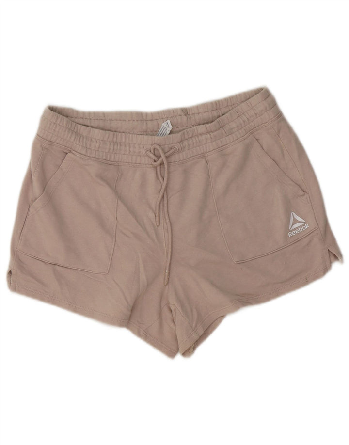 Reebok Short de sport pour femme UK 44 Coton beige moyen