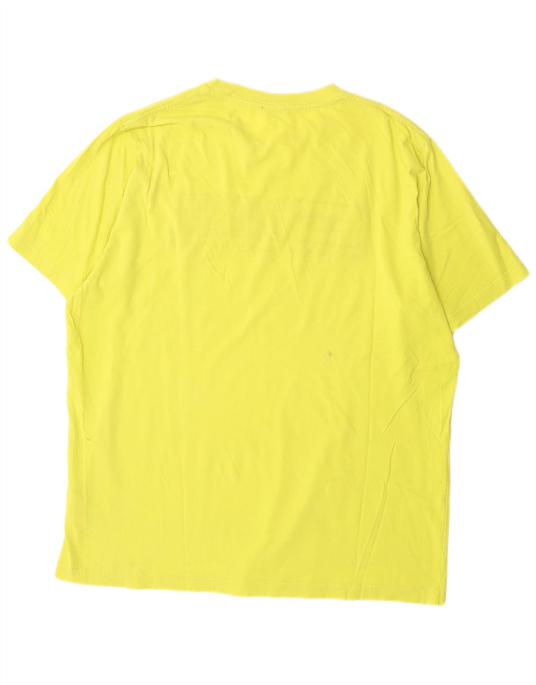 Diesel T-Shirt Graphique Top XL Jaune Coton Homme