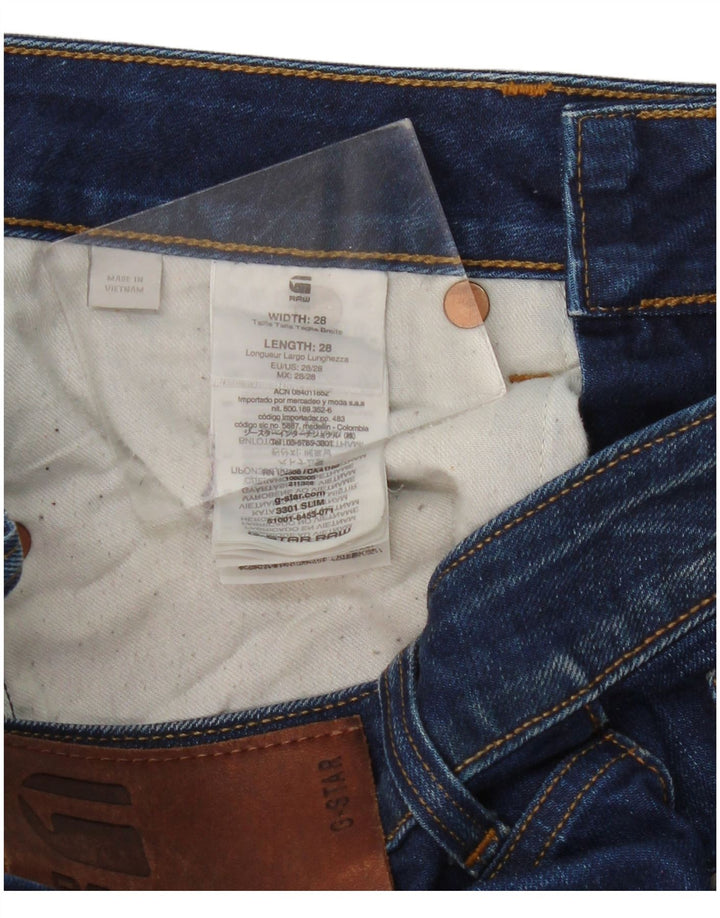 G-STAR Femme 3301 Jean Slim W28 L28 Bleu Coton