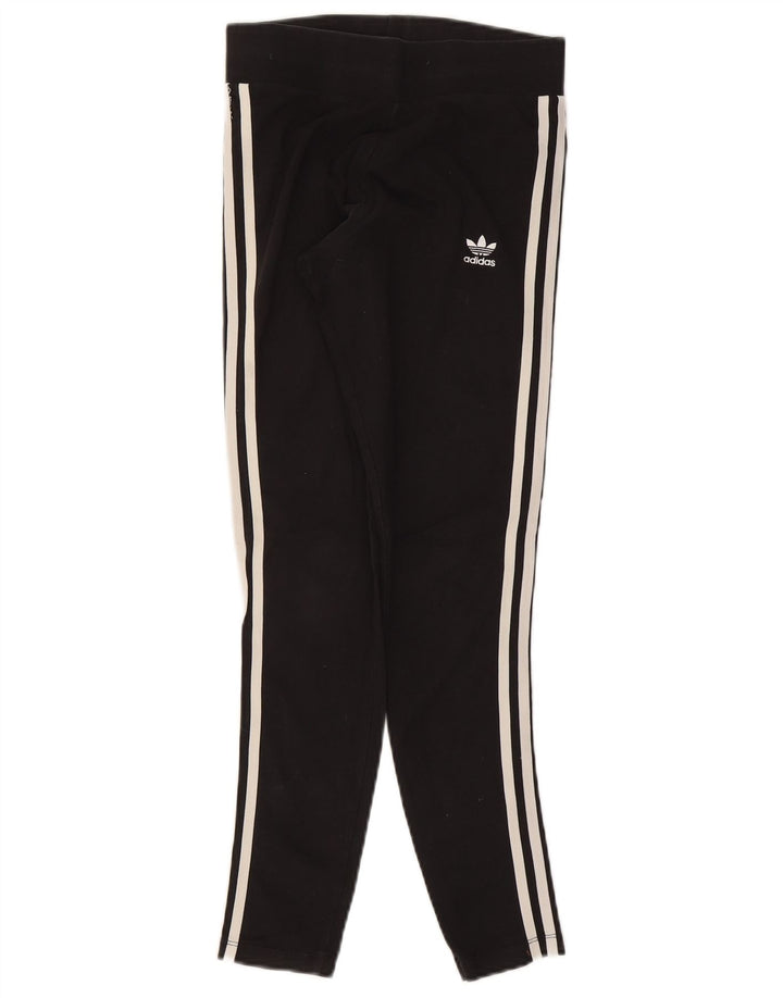 Adidas Leggings Femme UK 10 Petit Coton Noir