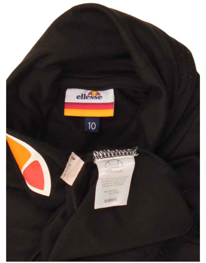 Ellesse Débardeur graphique pour femme UK 10 Small Black Nylon