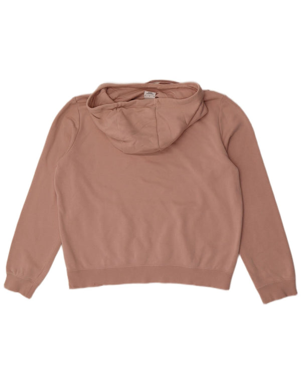 Nike Pull à capuche pour femme UK 14 en coton rose moyen