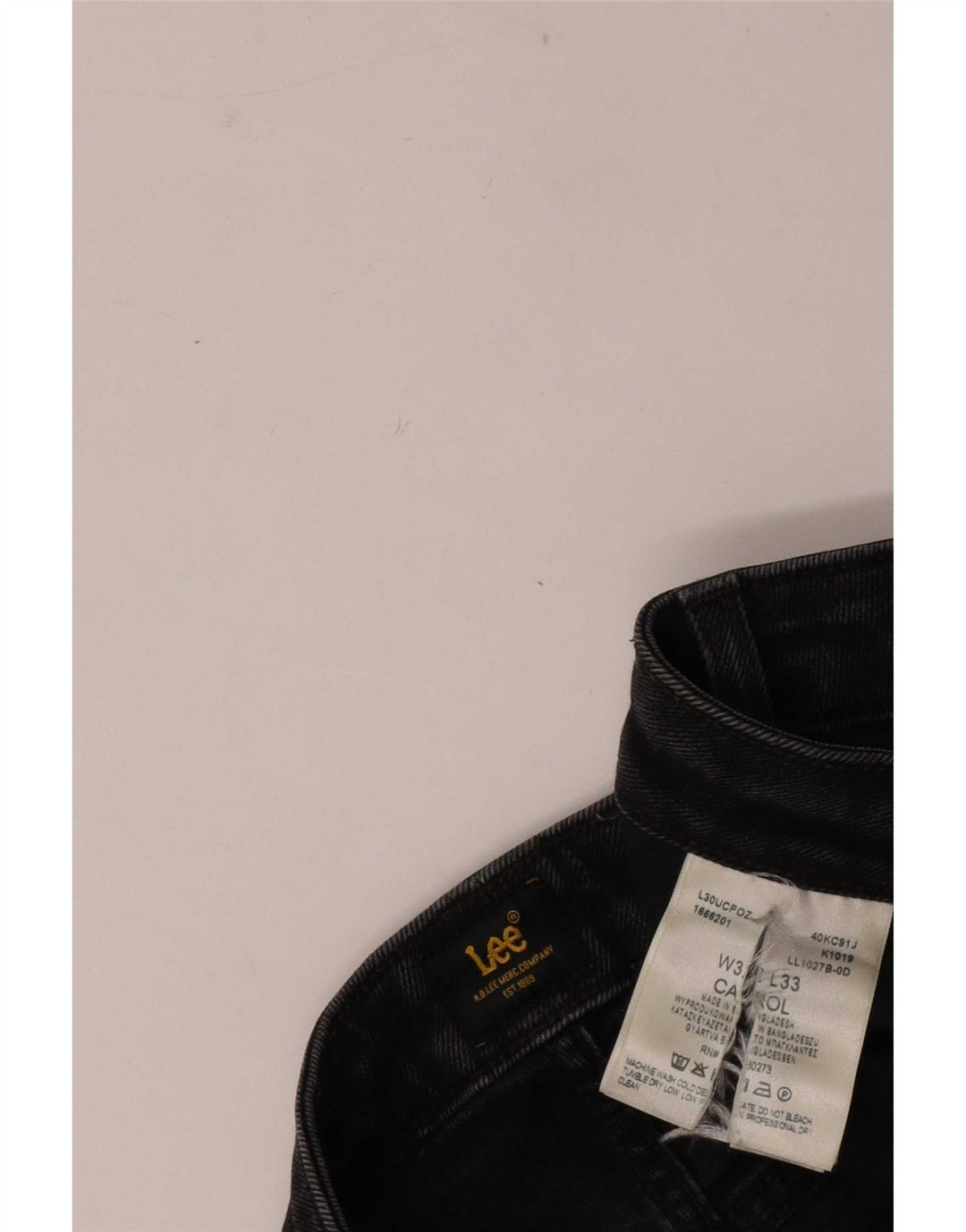 Lee Jean Droit Carol Femme W32 L26 Coton Noir