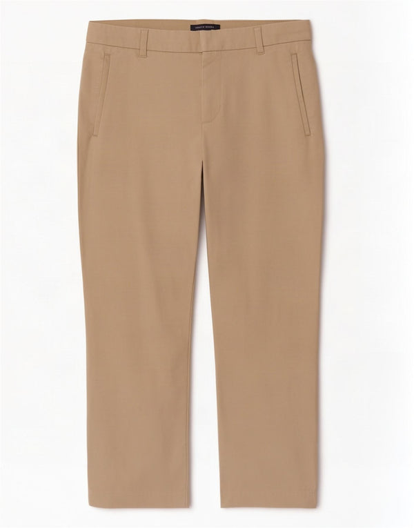 Tommy Hilfiger Pantalon court droit pour femme US 6 Medium W30 L24 Beige