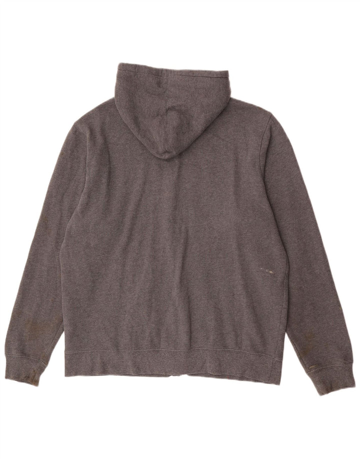 Starter Pull à capuche zippé pour homme Grand coton gris