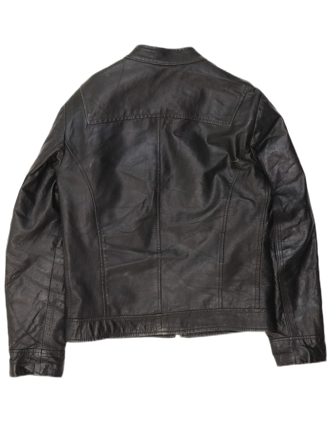 Veste en cuir homme vintage UK 38 Cuir noir moyen