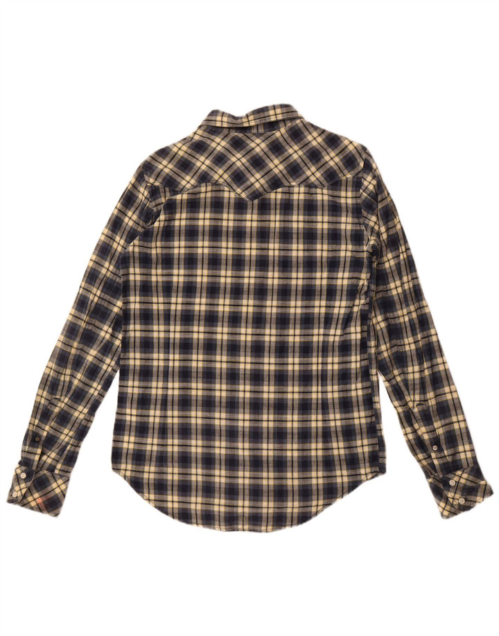 Diesel Chemise Garçon 15-16 ans 2XL Bleu Marine à Carreaux Coton