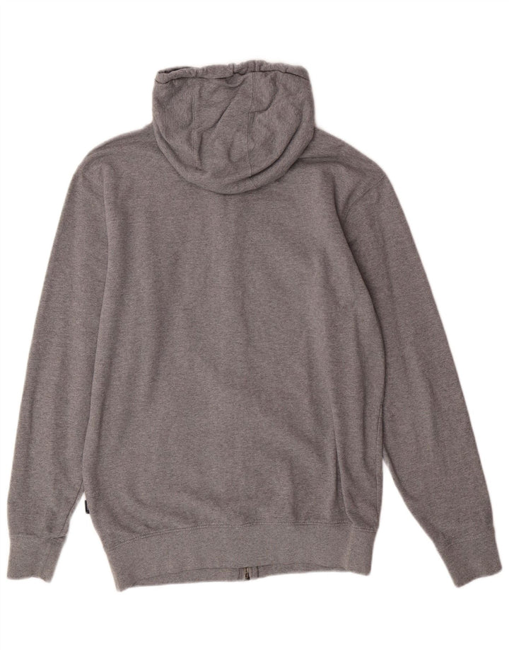 Vans Pull à capuche zippé graphique pour homme Petit gris Coton