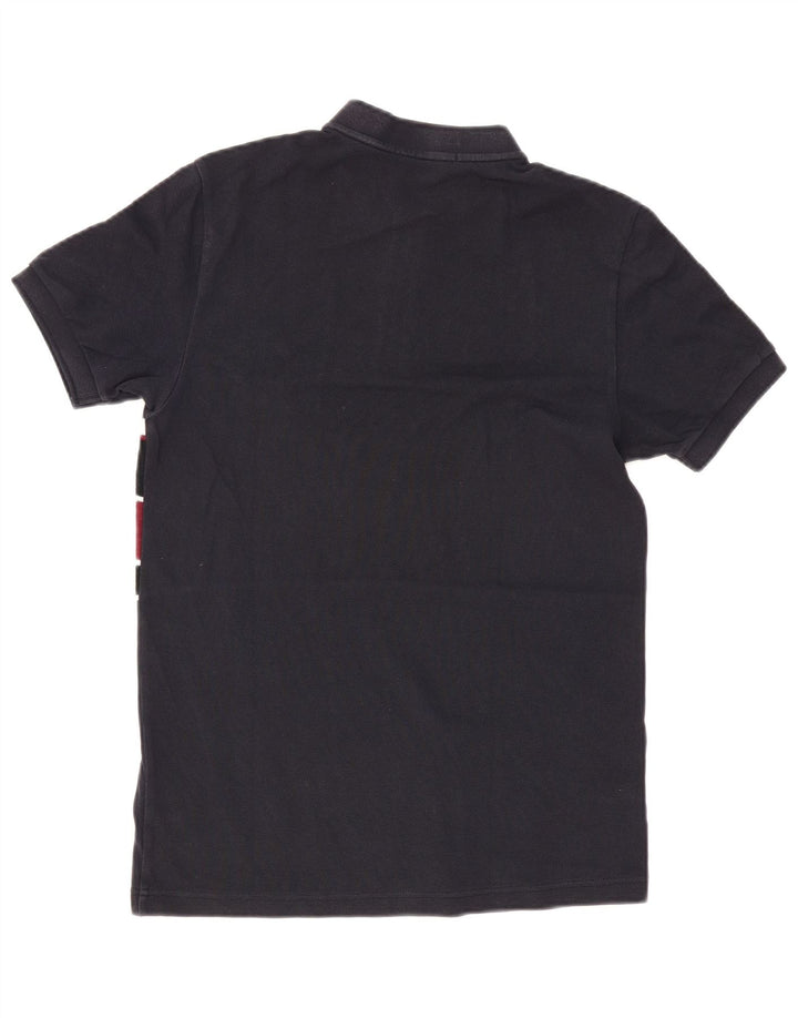 Fred Perry Polo Homme Petit Bleu Marine Colorblock Coton