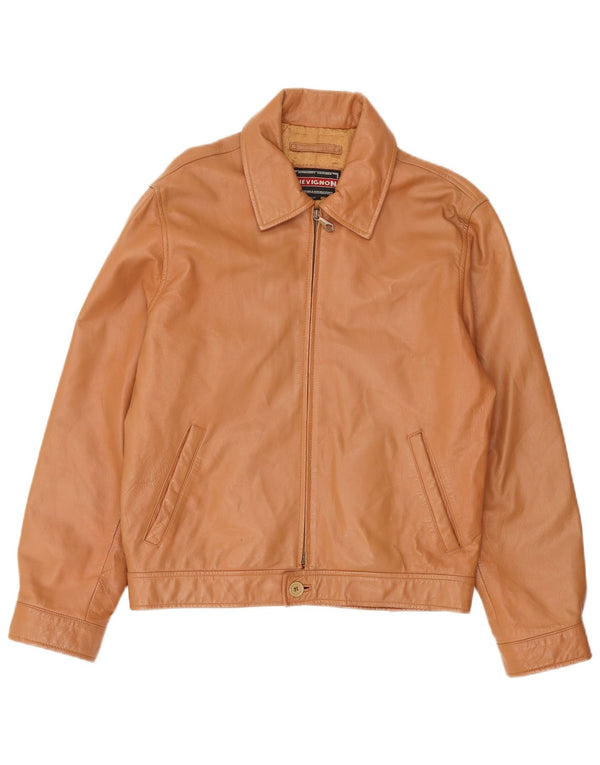 Chevignon Veste en cuir pour homme UK 38 Marron moyen