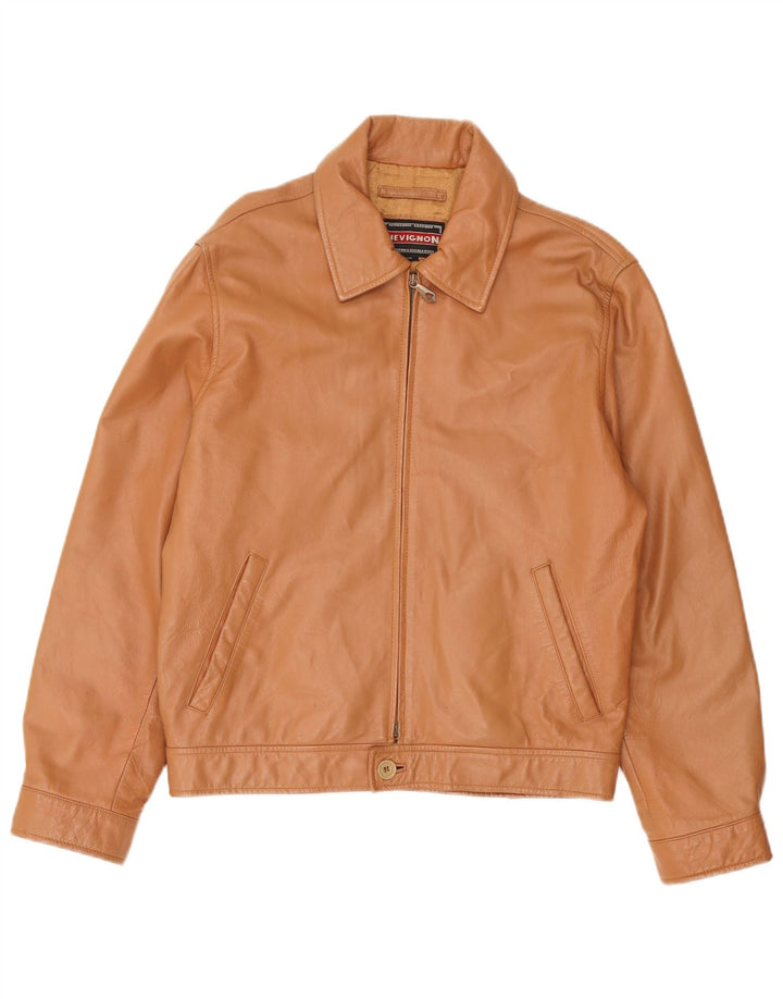 Chevignon Veste en cuir pour homme UK 38 Marron moyen